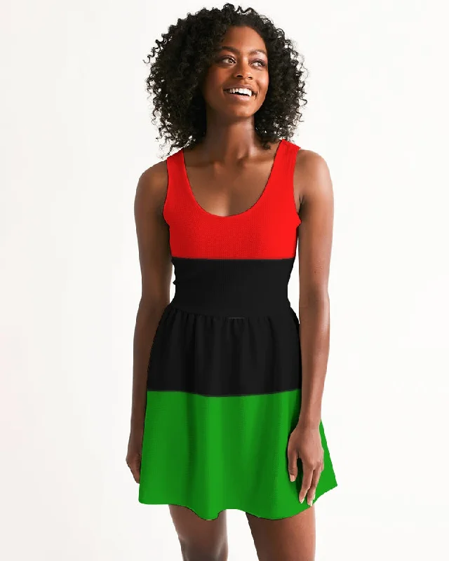 AKH Pan African Women's Scoop Neck Skater Dress