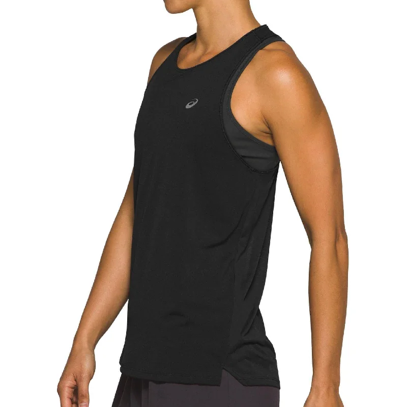 Asics Race Womens Running Vest Tank Top - Black