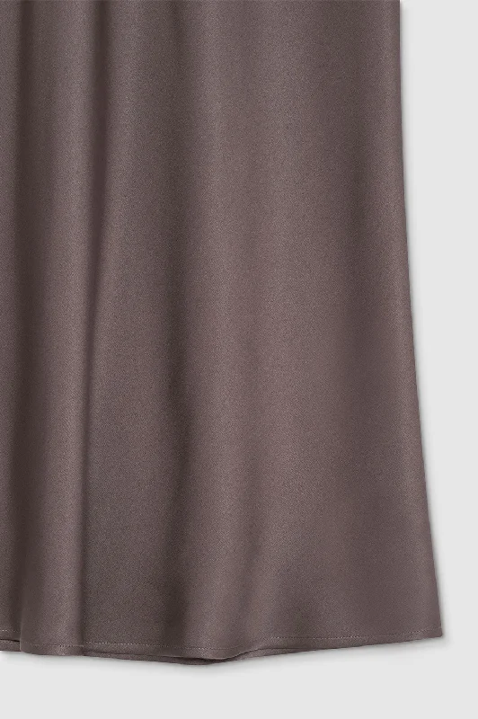 Bar Silk Skirt - Iron