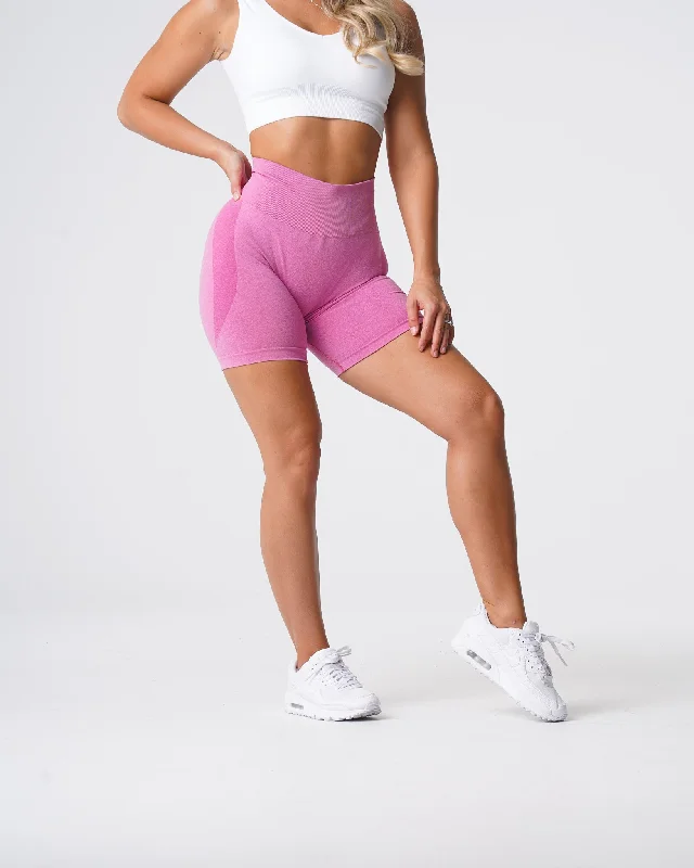 Bubble Gum Pink Contour Seamless Shorts