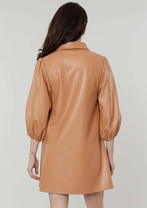 Jamie Vegan Leather Tunic Dress