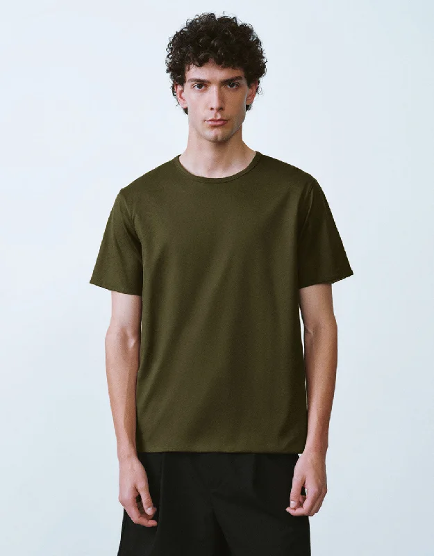 Crew Neck Loose A-Line T-Shirt