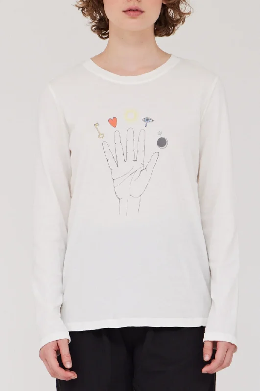 Dirty White Cosmic Hand Tilda Tee