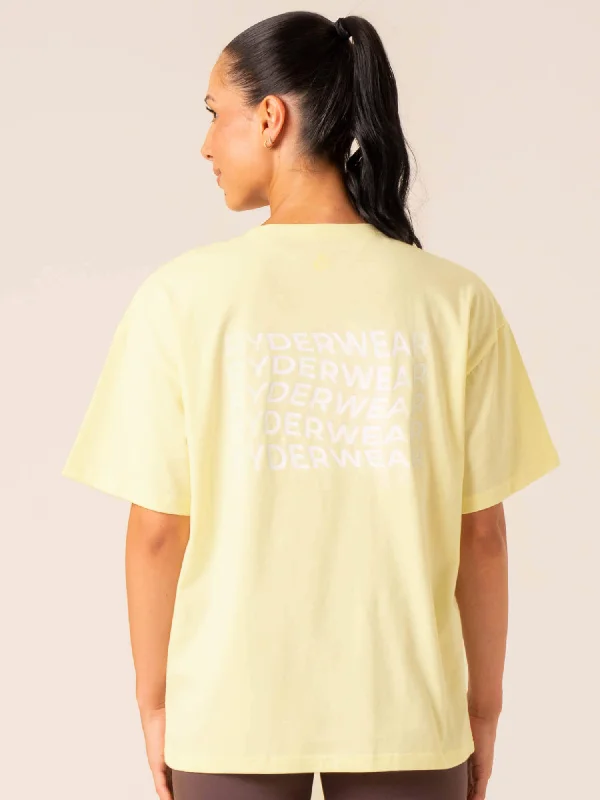 Embody Oversized T-Shirt - Lemon