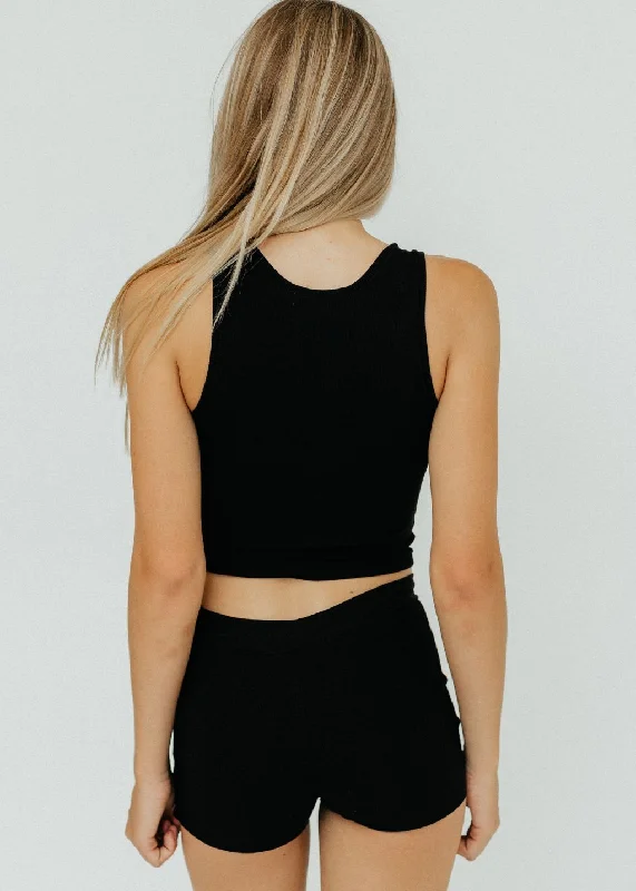 Éterne Drawstring Short in Black