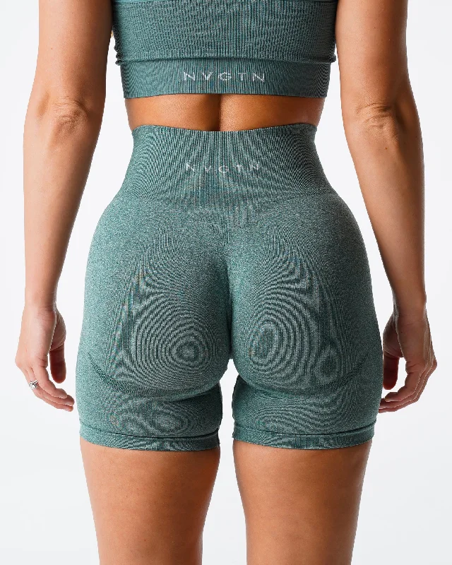 Forest Green Contour Seamless Shorts