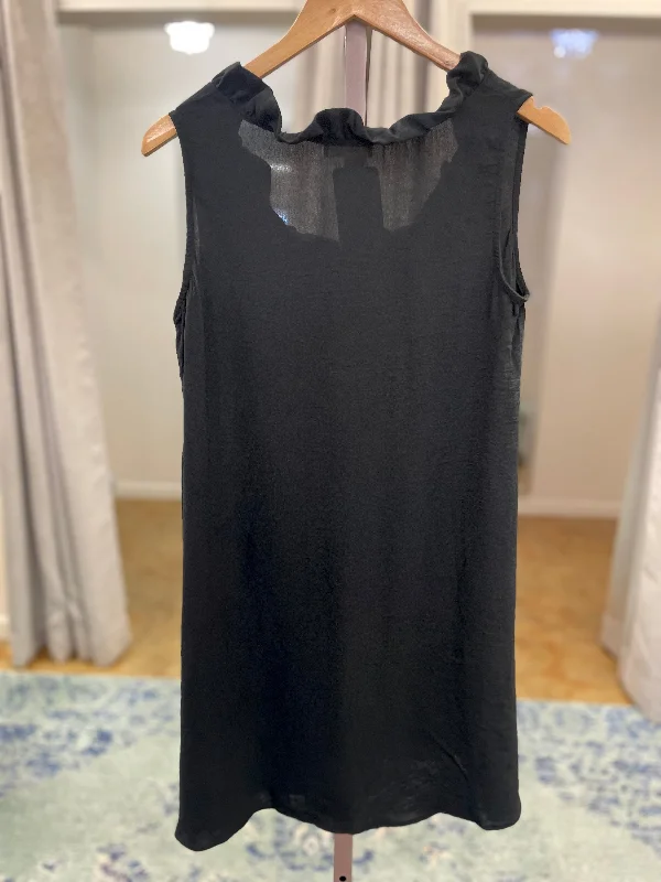 Lips Are Sealed Black Sleeveless Dress