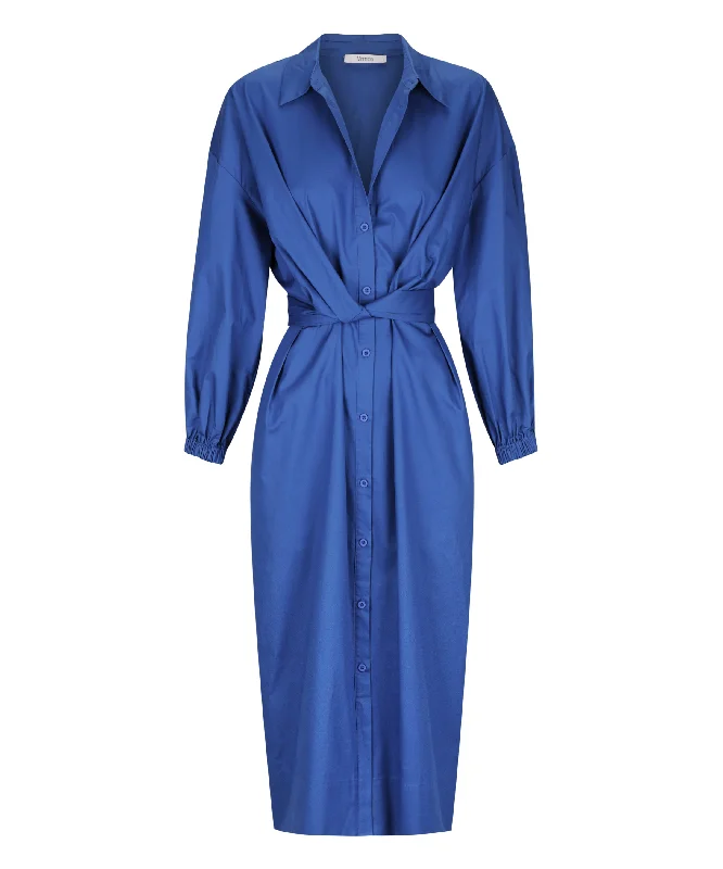 MORRISON ARI SHIRT DRESS - COBALT