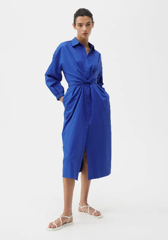 MORRISON ARI SHIRT DRESS - COBALT