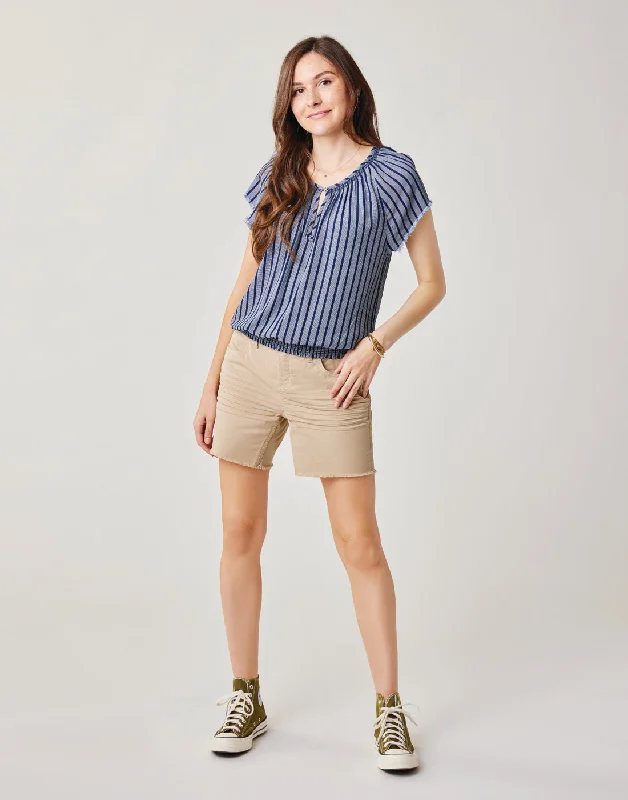 Oahu 6"" Twill Short: Light Khaki