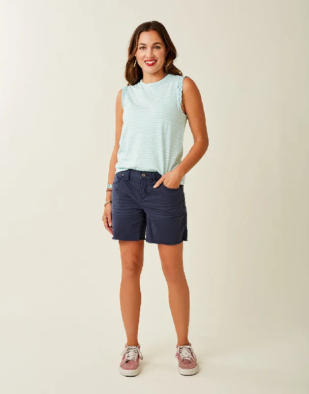 Oahu 6"" Twill Short: Navy