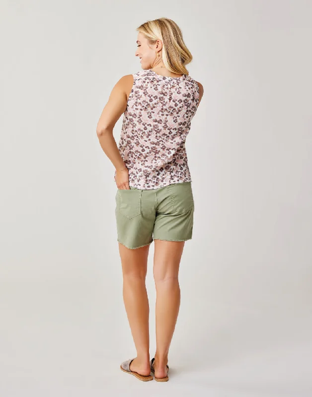 Oahu 6"" Twill Short: Olive