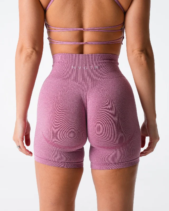 Pastel Pink Contour Seamless Shorts