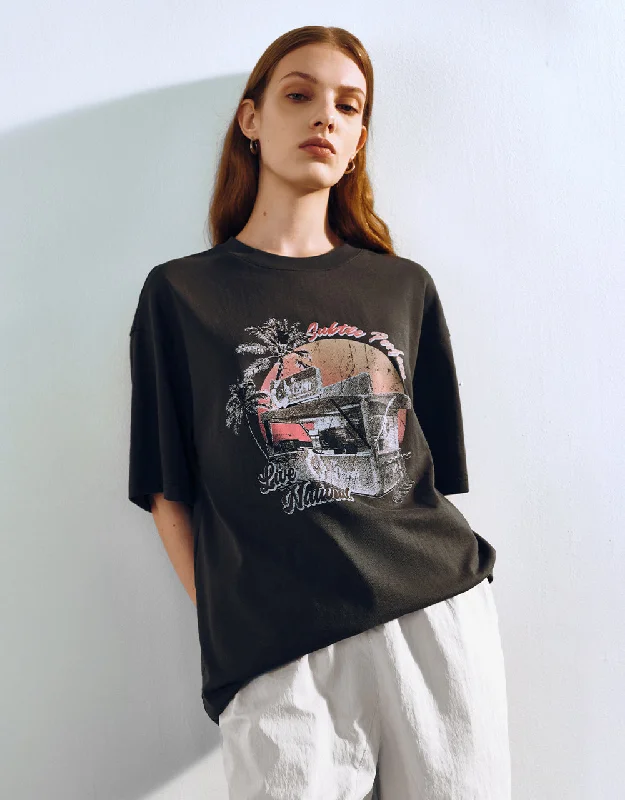 Printed Crew Neck T-Shirt