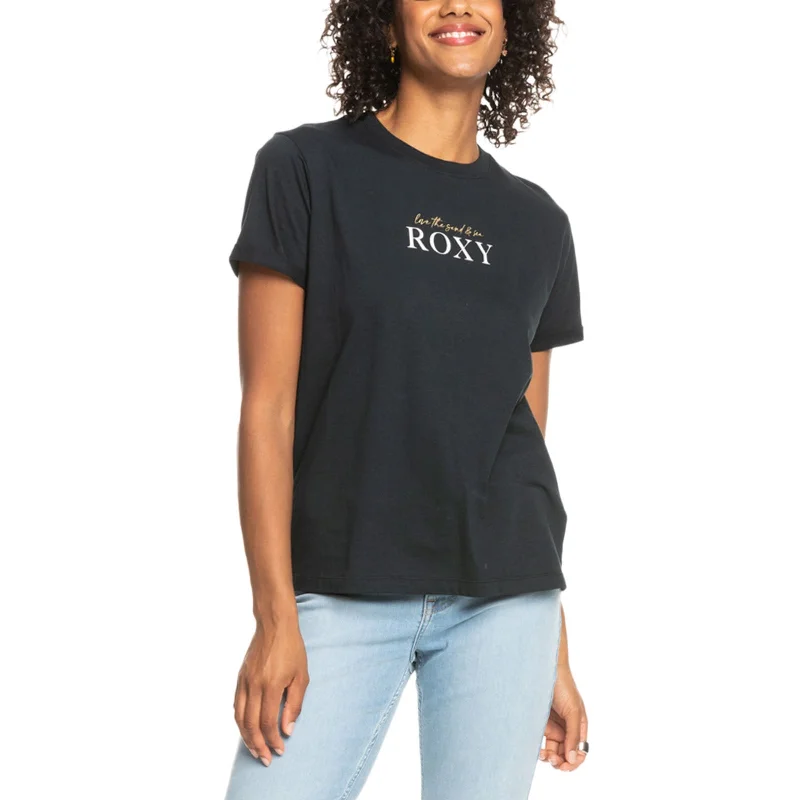 Roxy Womens Noon Ocean Short Sleeve Crew Neck T-Shirt