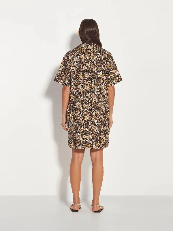 Rue Shirtdress (Painterly Paisley) Native