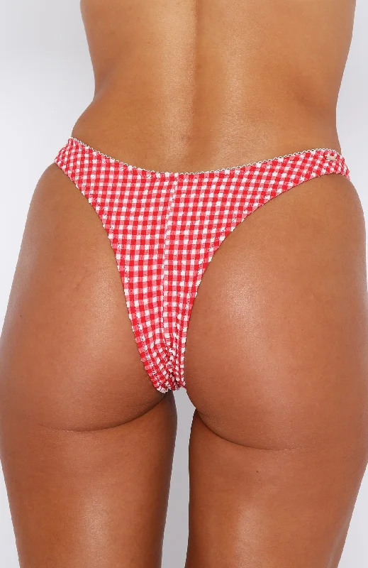 Seashell Bottoms Red Gingham