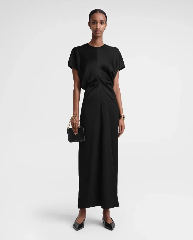 SLOUCH WAIST DRESS / BLACK