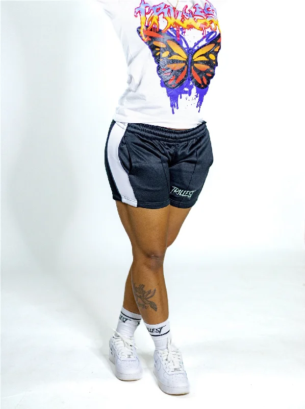 Trillest Women Track Shorts - Black