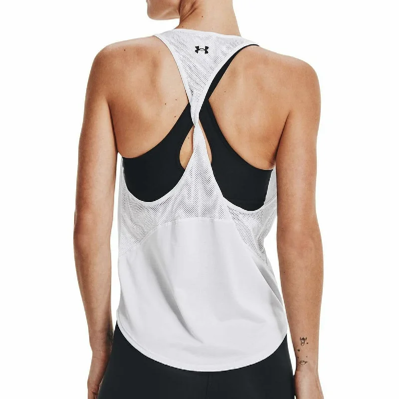 Under Armour Tech Vent Womens Training Vest Tank Top - White