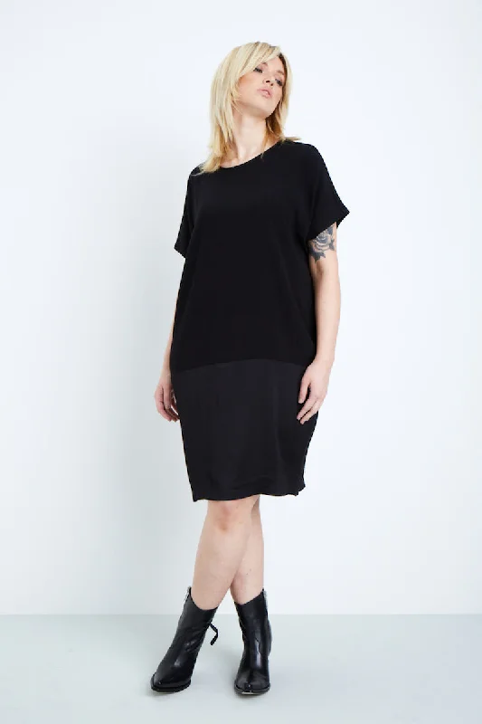 Universal Standard Avenir Tulip Dress-Universal Black