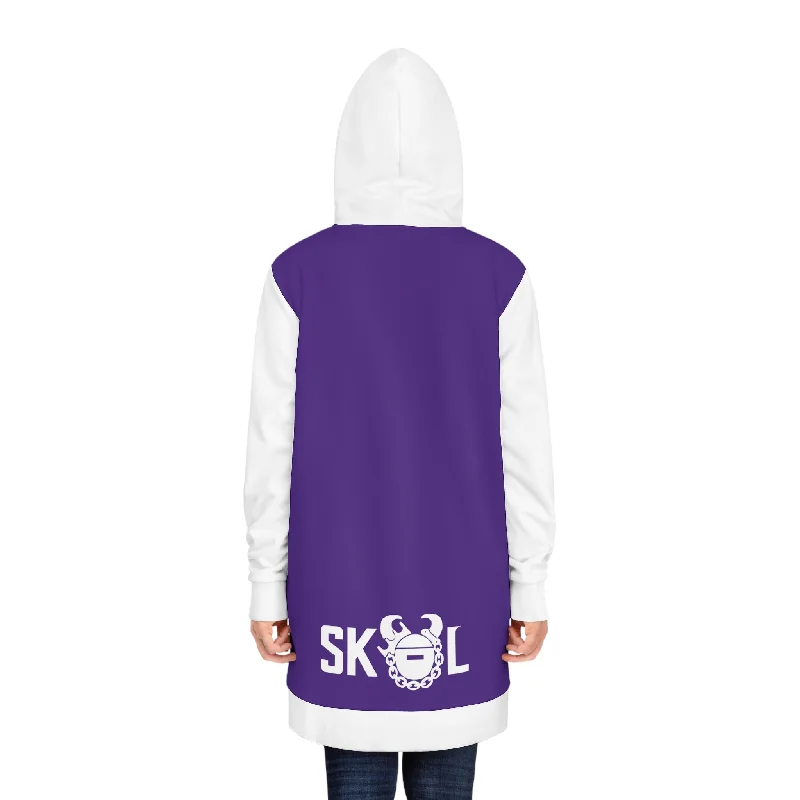 Hoodie Dress - Purple/White - Just ONE