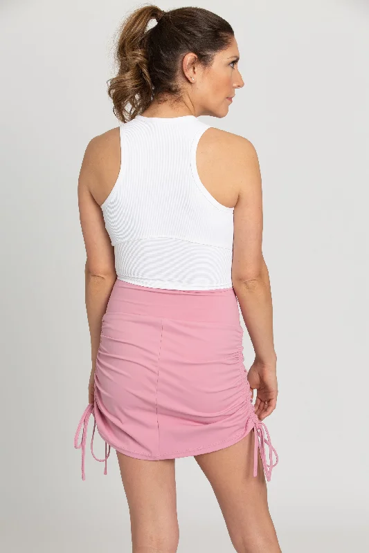 Bright White Ribbed Yoga Top