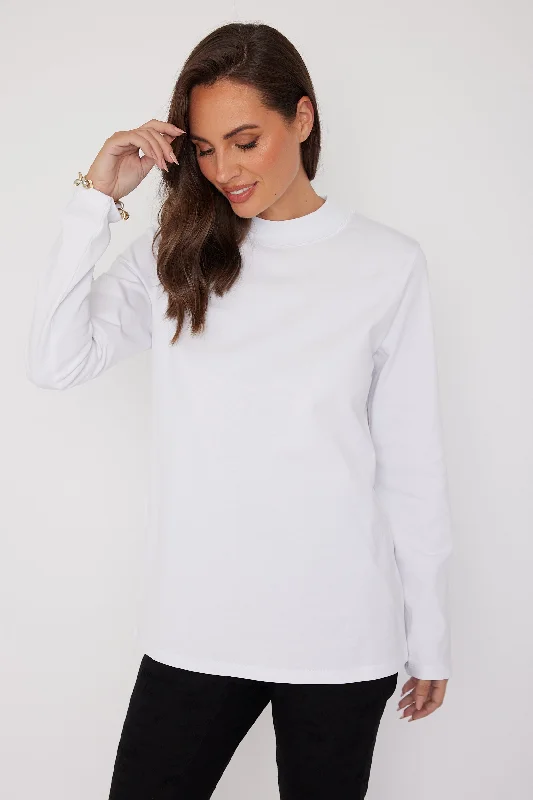 RUBY LONG SLEEVE White