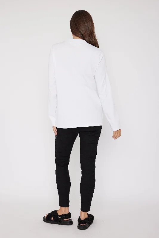 RUBY LONG SLEEVE White