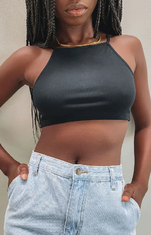 Wonderland Crop Top Black