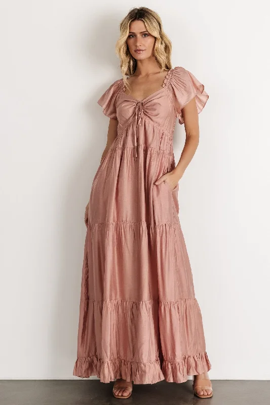 Agatha Maxi Dress | Dusty Mauve