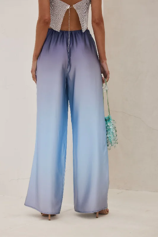 Blue Lagoon Ombre Pull On Pant