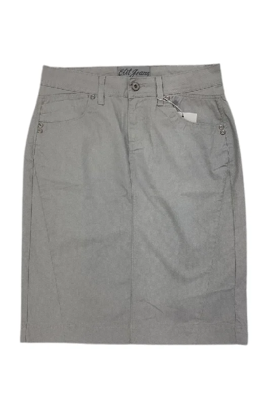 Elit Cotton Light Grey Skirt Style 068-12A