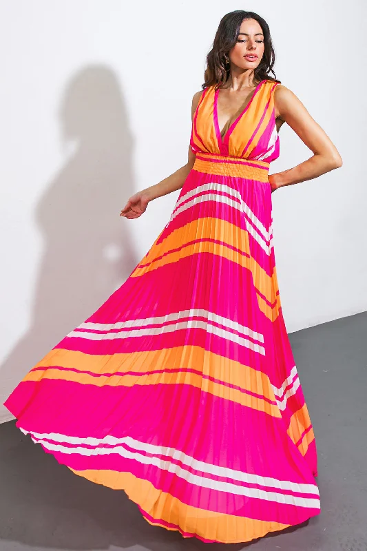 A QUICK TRIP WOVEN MAXI DRESS