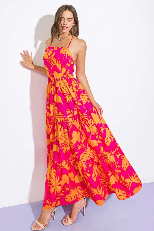 CLOSE TO YOUR HEART WOVEN MAXI DRESS