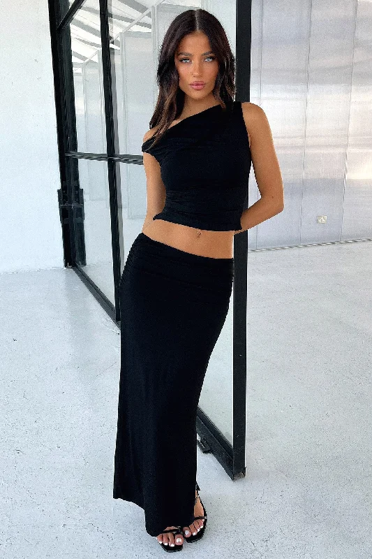 Vamika Maxi Skirt - Black