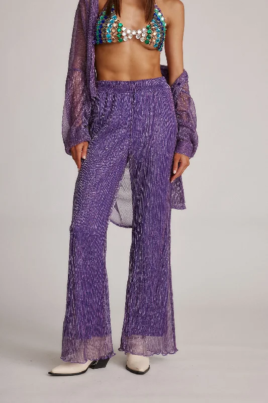 Victoria Purple Pull On Pants